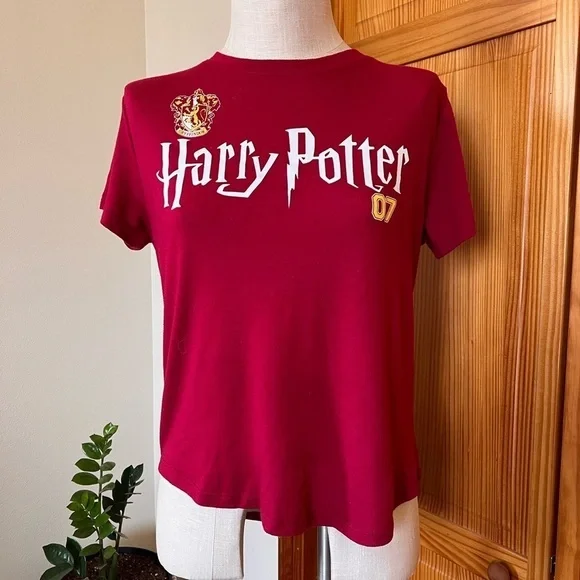 Harry Potter Large Gryffindor High Low Longline Graphic Tee Tshirt - Picture 3 of 8